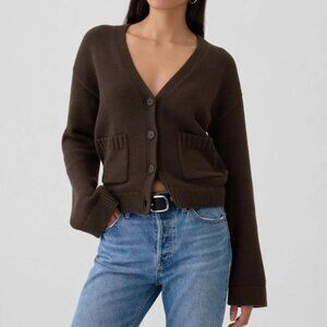 GAP Cotton Chocolate Cardigan